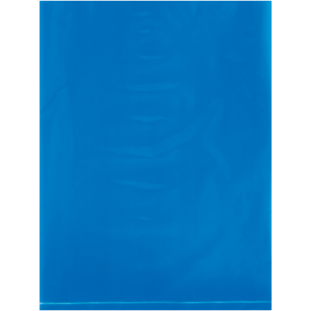 9 x 12" - 2 Mil Blue Flat Poly Bags (100 Pack)