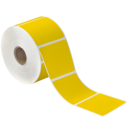 2 x 3" Yellow Desktop Direct Thermal Label